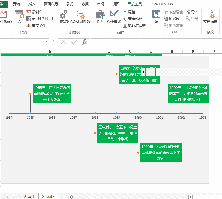 Excel版 动态大事件轴 的制作方法 - 1号优惠分享网 · 51福利网