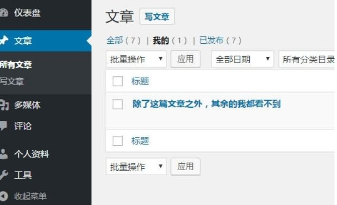  WordPress后台文章列表中只显示作者自己的文章 - 1号优惠分享网 · 51福利网