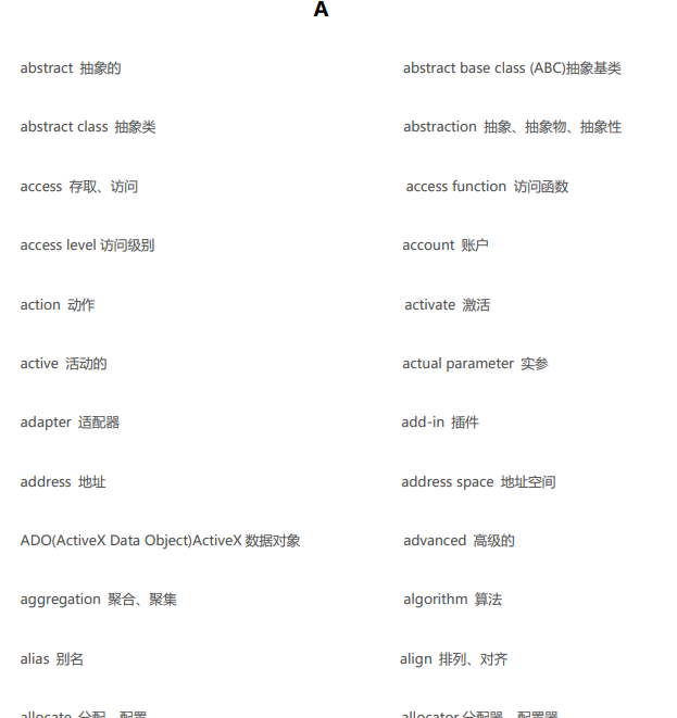 程序员必会英语词汇表 - 1号优惠分享网 · 51福利网